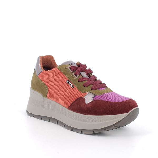 Igi & Co 8677633 Women's Burgundy Wedge Sneakers