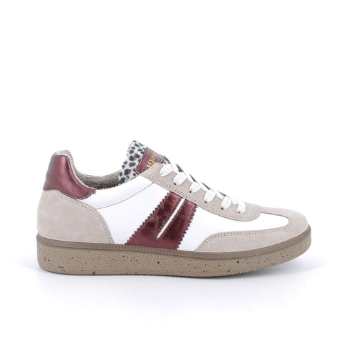 Igi & Co Women’s White, Wine and Beige Sneakers 8678766