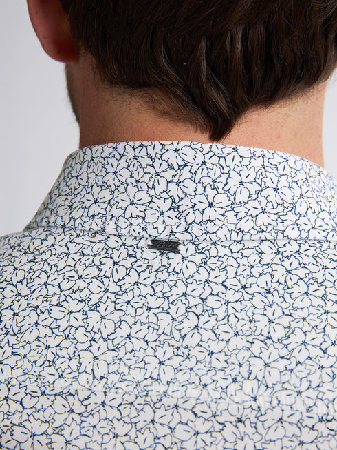 Petrol Longsleeve All-Over-Print Shirt M1050-SIL405