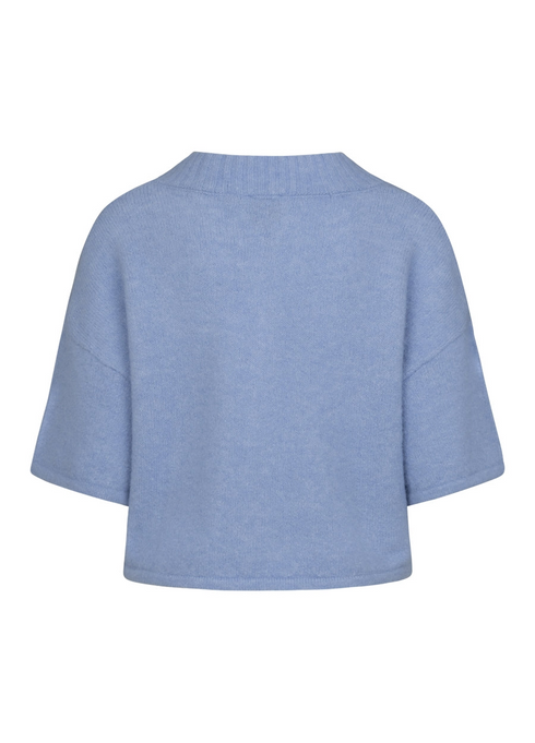 Kimara Fashion Women's Light Blue Lott Cardigan – Sustainable Knit Button-Down with 3/4 Sleeves