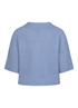 Kimara Fashion Women's Light Blue Lott Cardigan – Sustainable Knit Button-Down with 3/4 Sleeves