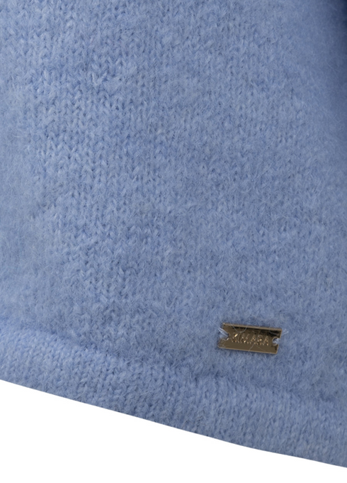 Kimara Fashion Women's Light Blue Lott Cardigan – Sustainable Knit Button-Down with 3/4 Sleeves