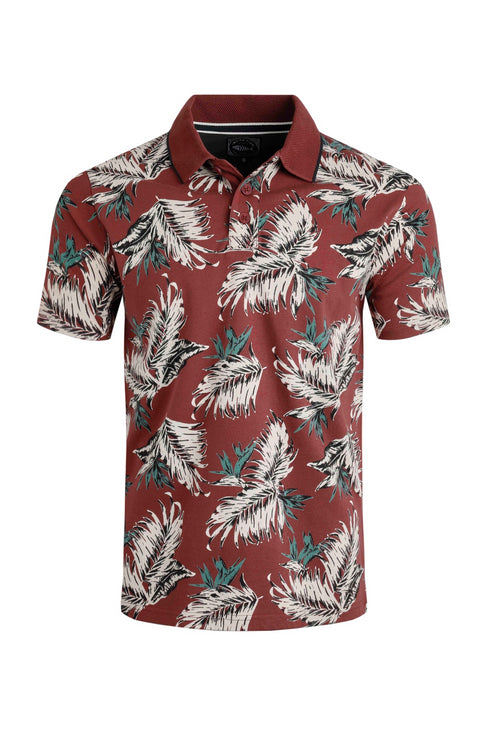 WeirdFish Sarat Printed Polo 202700