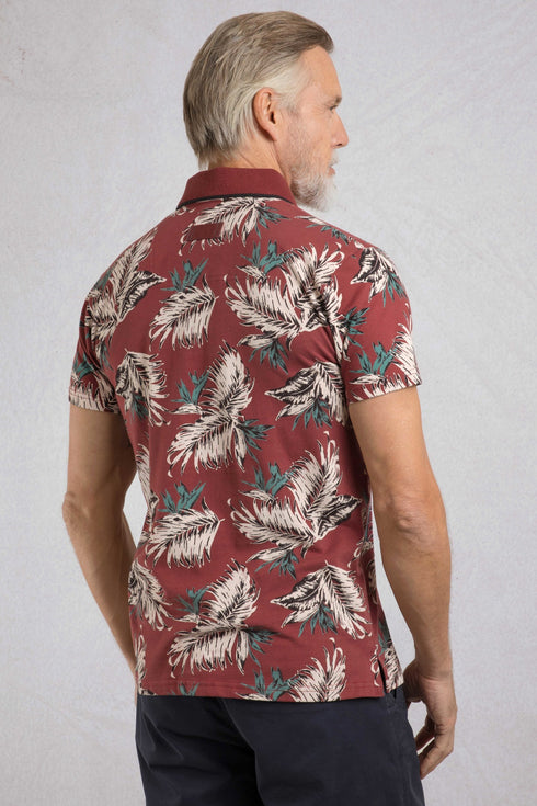 WeirdFish Sarat Printed Polo 202700