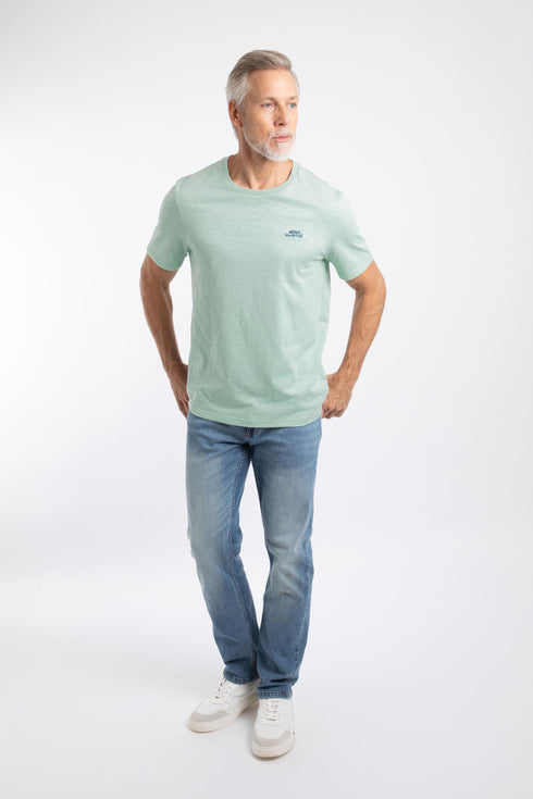 Weird Fish Mint Green Fished Branded Organic Cotton T-Shirt 202703