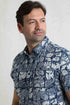 WeirdFish 202712 Faraway Organic Cotton Printed Short Sleeve Shirt