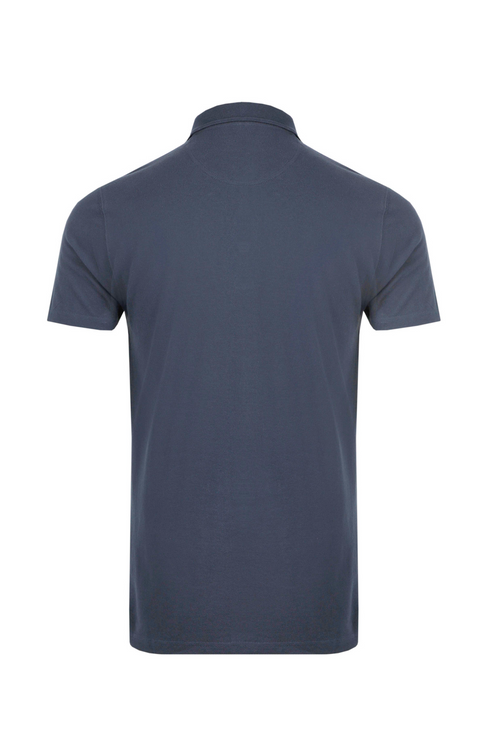 Weird Fish Miles Pique Faded Blue Polo Shirt Organic Cotton 202773