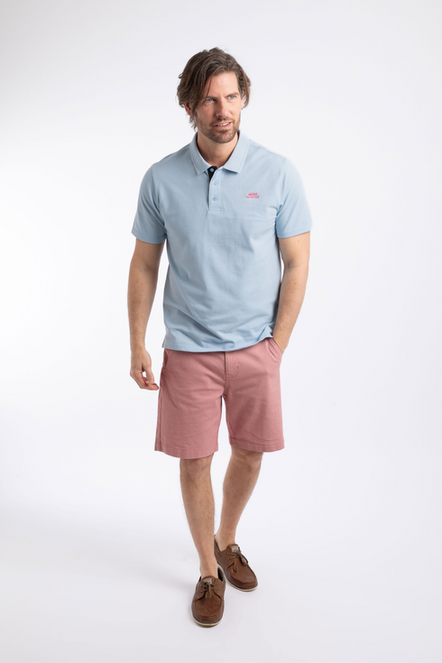 Weird Fish Men's Miles Piqué Polo Shirt Skyway 202773