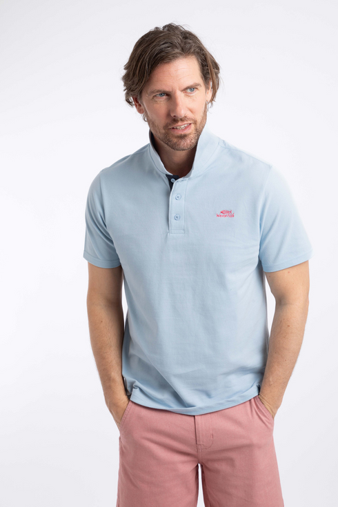 Weird Fish Men's Miles Piqué Polo Shirt Skyway 202773