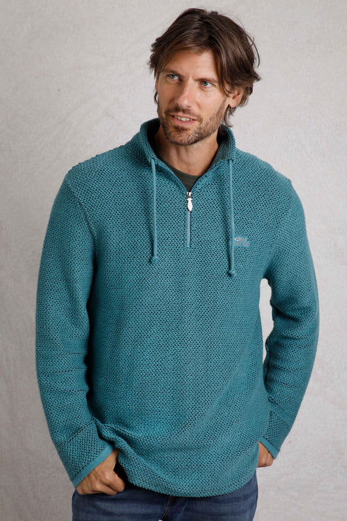 WeirdFish Cruiser 1/4 Zip Macaroni 1/4 Zip Sweatshirt