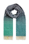 Weird Fish Jadida Eco Brushed Zig-Zag Scarf