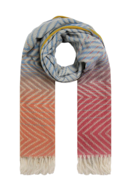 Weird Fish Jadida Eco Brushed Zig-Zag Scarf