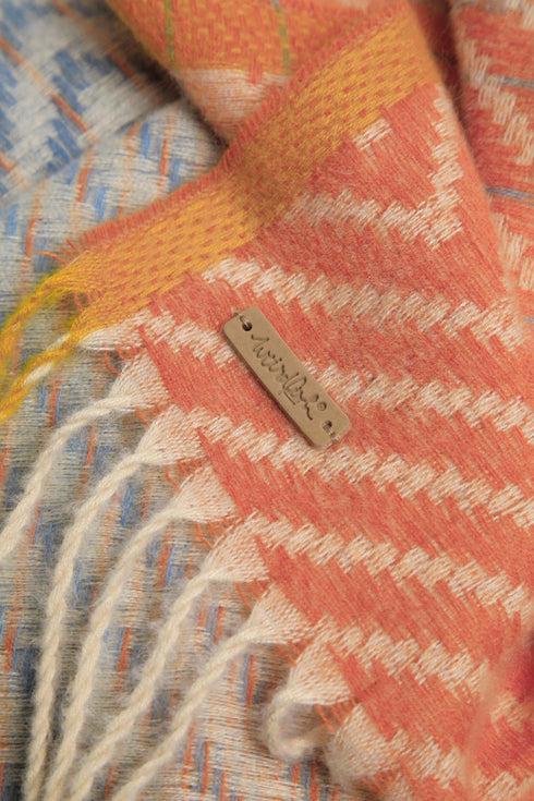 Weird Fish Jadida Eco Brushed Zig-Zag Scarf