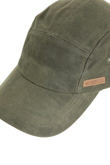 Weird Fish Bowers Waxed Canvas Cap 202972 FIRGN - Fir Green