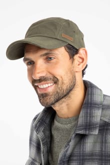Weird Fish Bowers Waxed Canvas Cap 202972 FIRGN - Fir Green