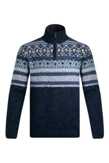 Weird Fish Yarmouth 1/4 Zip Fair Isle Jumper
