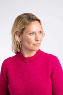 Weird Fish Dawkins Tipped Knit Jumper 203209 - Foxglove Pink