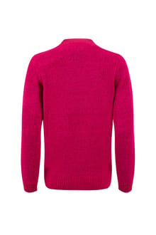 Weird Fish Dawkins Tipped Knit Jumper 203209 - Foxglove Pink