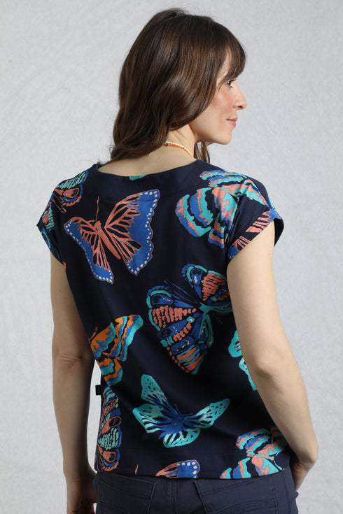 Weird Fish 203333 Paw Paw Organic Printed Jersey Tee