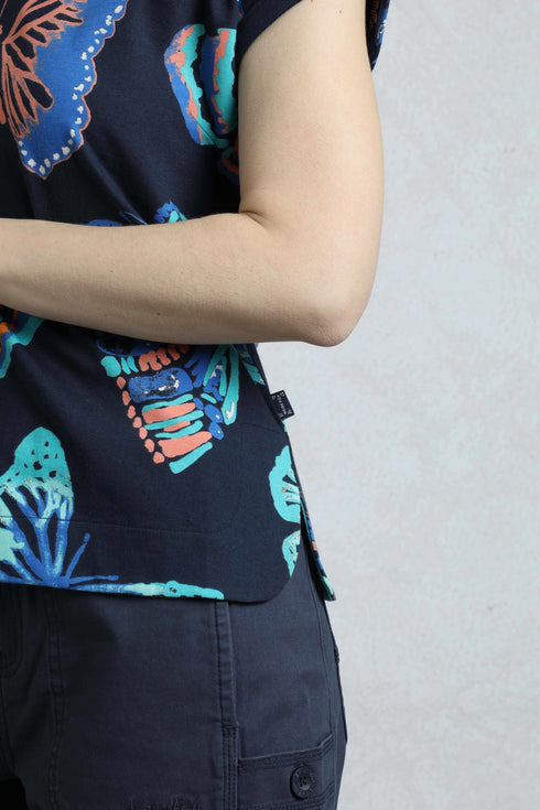 Weird Fish 203333 Paw Paw Organic Printed Jersey Tee