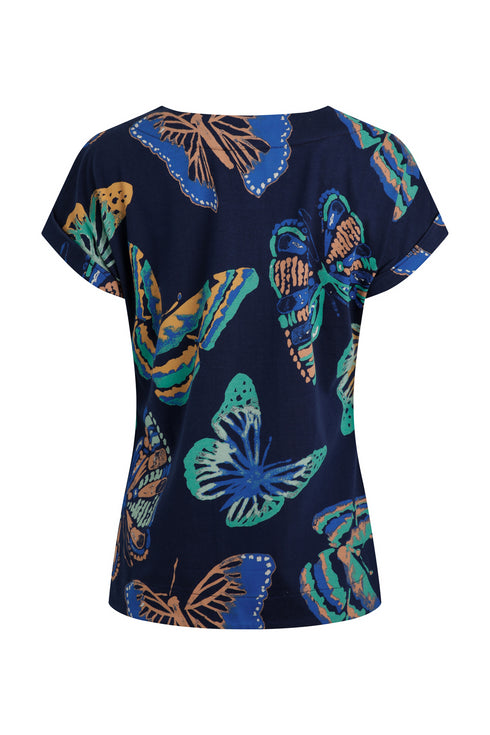 Weird Fish 203333 Paw Paw Organic Printed Jersey Tee