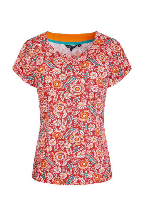 Weird Fish 203333 Paw Paw Organic Printed Jersey Tee