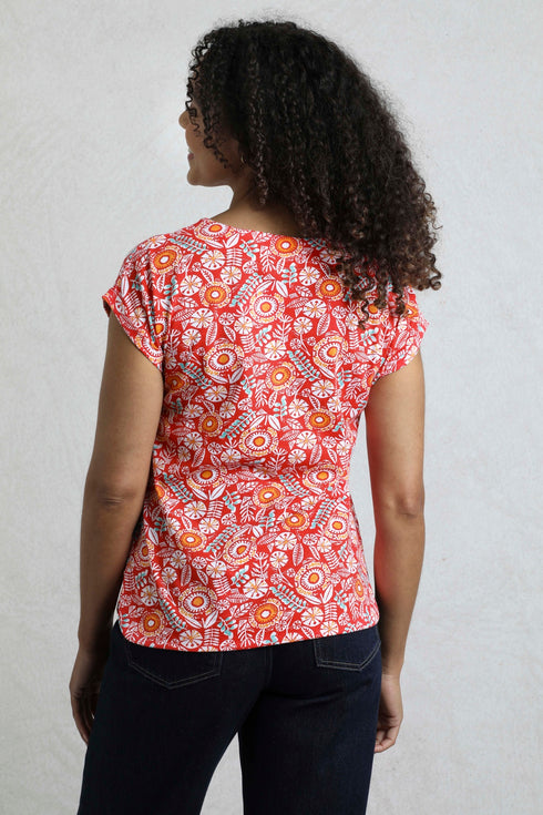 Weird Fish 203333 Paw Paw Organic Printed Jersey Tee