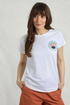 Weird Fish Sunset Summit Back Print Organic Cotton Graphic T-Shirt 203340