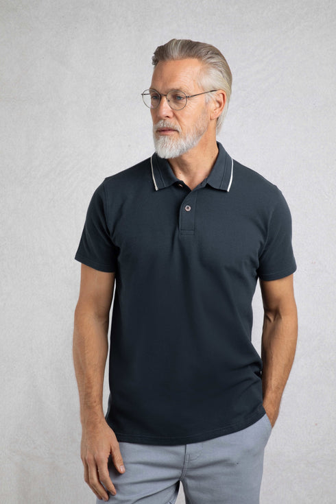 Weird Fish 203366 Powell Textured Knitted Polo