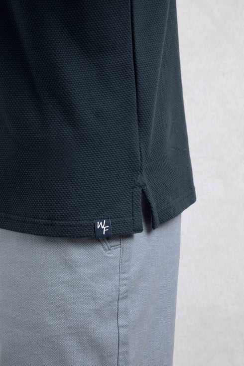 Weird Fish 203366 Powell Textured Knitted Polo