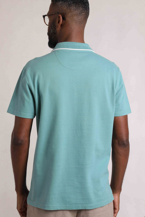 Weird Fish 203366 Powell Textured Knitted Polo