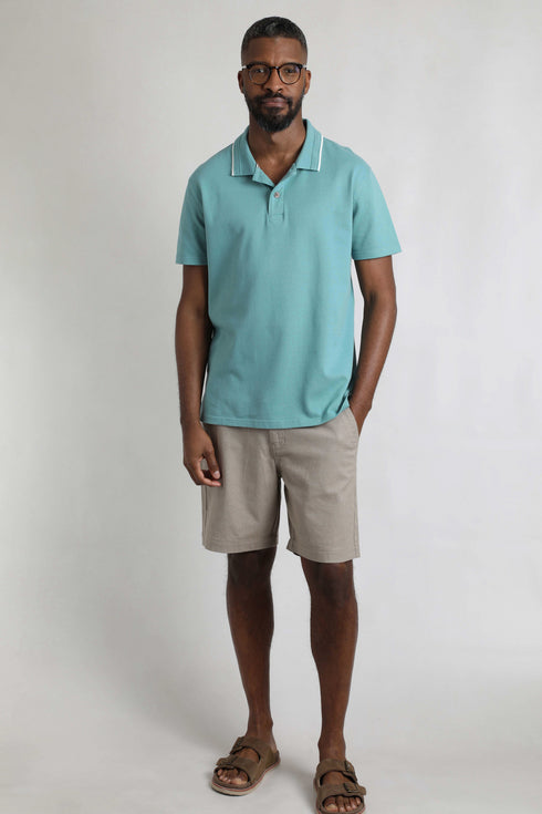 Weird Fish 203366 Powell Textured Knitted Polo