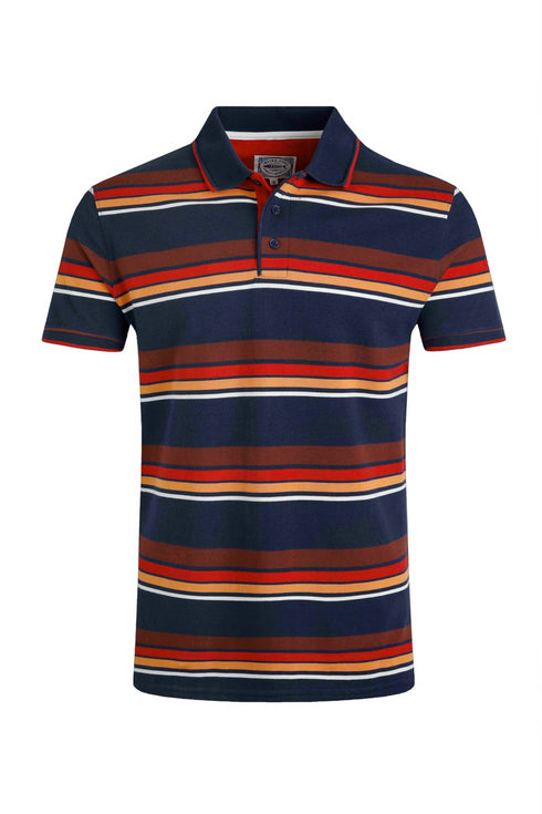 Weird Fish 203367 Sunbury Organic Pique Stripe Polo