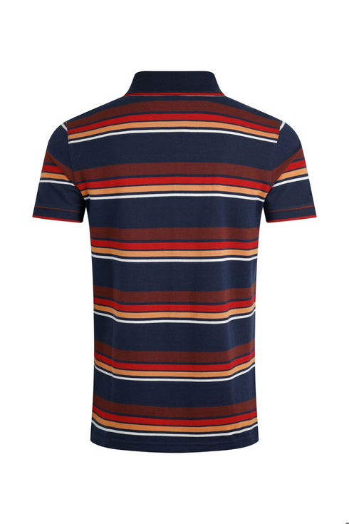 Weird Fish 203367 Sunbury Organic Pique Stripe Polo