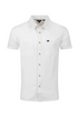 Weird Fish Hinton Dusty White Short Sleeve Textured Crepe Shirt 203370