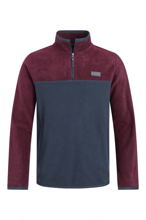 Weird Fish Tristan 1/4 Zip Colour Block Microfleece for Men - Style 203531