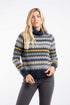 Weird Fish Annecy Fair Isle Roll Neck Jumper 203599 - Women's Cosy Knit