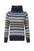 Weird Fish Annecy Fair Isle Roll Neck Jumper 203599 - Women's Cosy Knit
