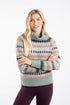 Weird Fish Annecy Fair Isle Roll Neck Jumper 203599 - Women's Cosy Knit
