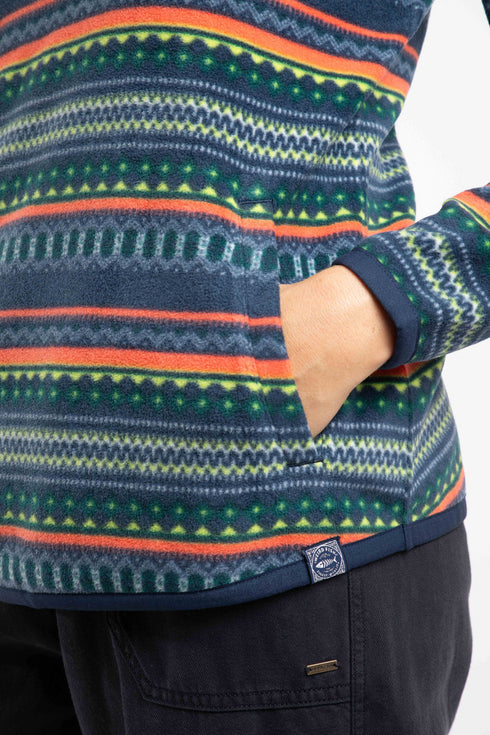 Weird Fish Reena 1/4 Zip Printed Microfleece – Lightweight Women’s Fleece 203606