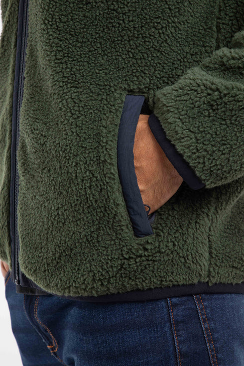 Weird Fish Fletcher Full Zip Borg Fleece – Men’s Warm Zip-Through Jacket 203612