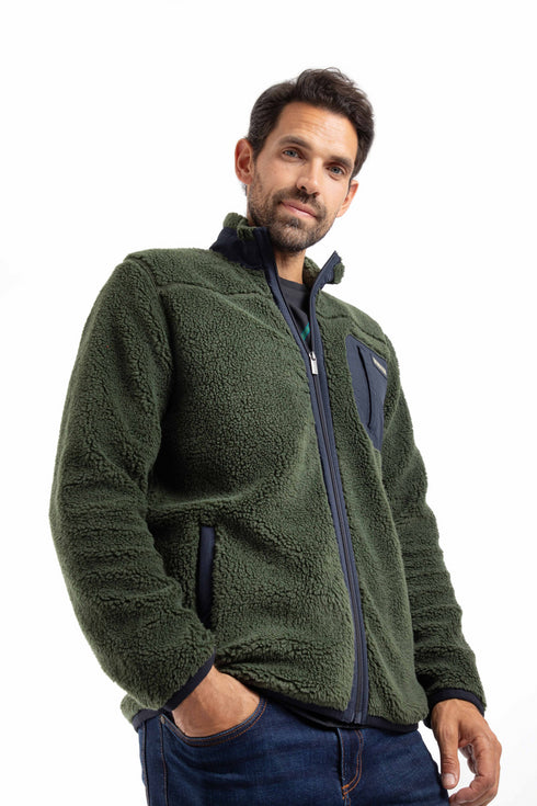 Weird Fish Fletcher Full Zip Borg Fleece – Men’s Warm Zip-Through Jacket 203612