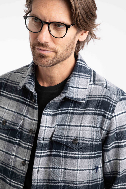 Weird Fish Bosco Check Flannel Overshirt – Warm Brushed Cotton Feel 203631