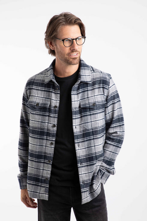 Weird Fish Bosco Check Flannel Overshirt – Warm Brushed Cotton Feel 203631
