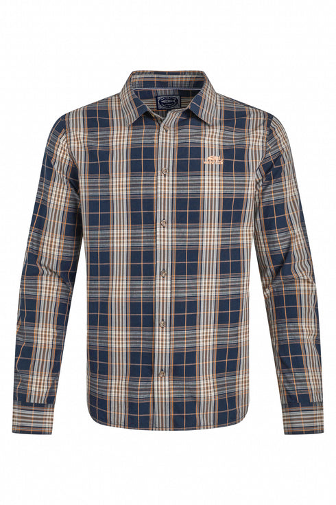 Weird Fish Lando Long Sleeve Check Shirt 203635