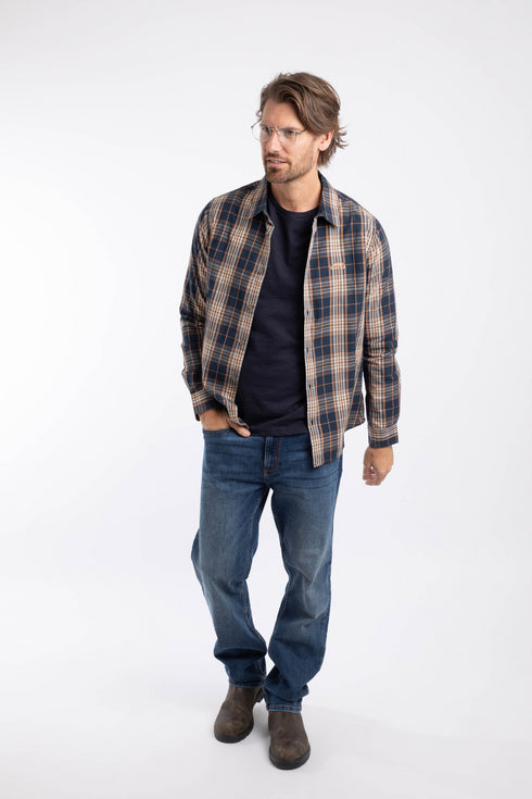 Weird Fish Lando Long Sleeve Check Shirt 203635