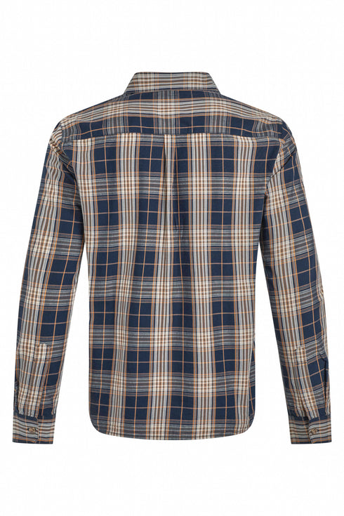 Weird Fish Lando Long Sleeve Check Shirt 203635