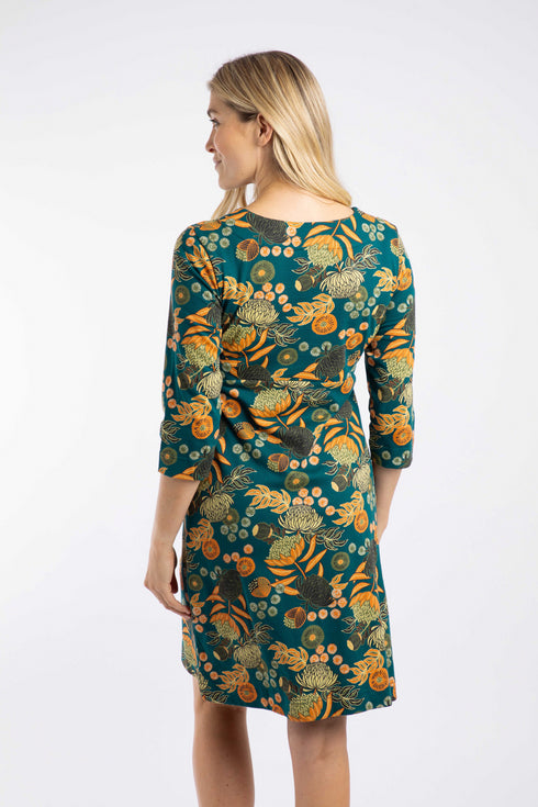 Weird Fish Starshine Printed Jersey Dress with Waist Darts - 203642