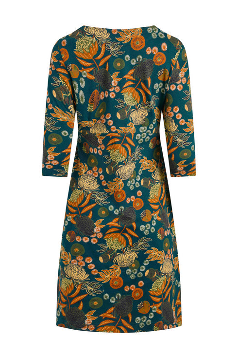 Weird Fish Starshine Printed Jersey Dress with Waist Darts - 203642