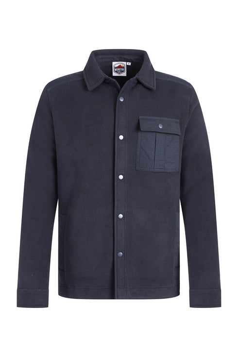 Weird Fish Boyd Plain Polar Fleece Shacket 203657